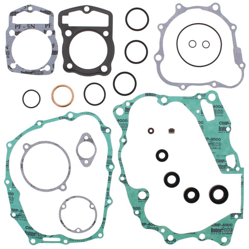 Vertex Gaskets 02-11 Honda CTX200 Complete Gasket Kit w/ Oil Seals Engine Hardware Vertex Pistons