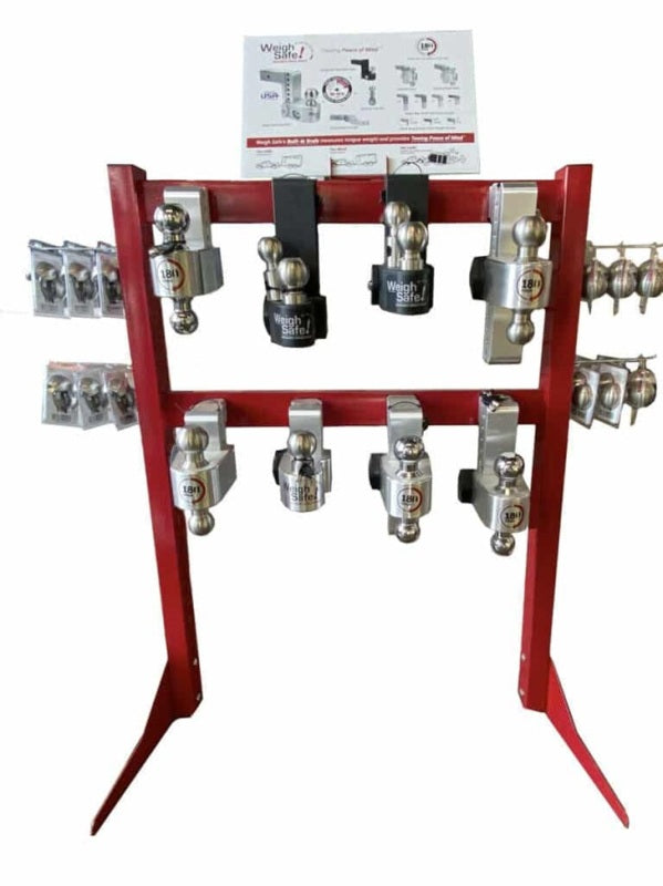 Weigh Safe Large POP Display Stand - Red POP Displays Weigh Safe