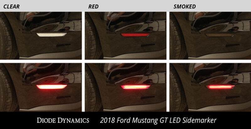 Diode Dynamics 15-21 Ford Mustang LED Sidemarkers Smoked (set) Light Accessories and Wiring Diode Dynamics