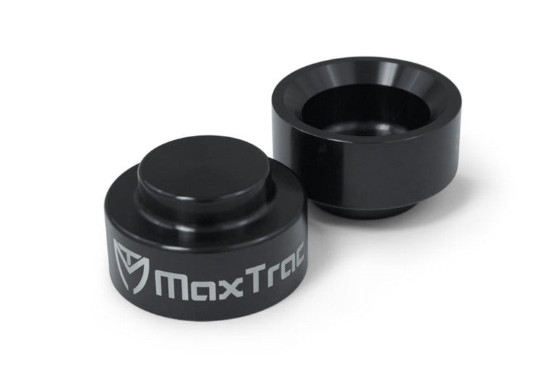 MaxTrac 00-18 GM Tahoe/Yukon 2WD/4WD 1.5in Rear Billet Aluminum Coil Spacers Spring Insulators Maxtrac