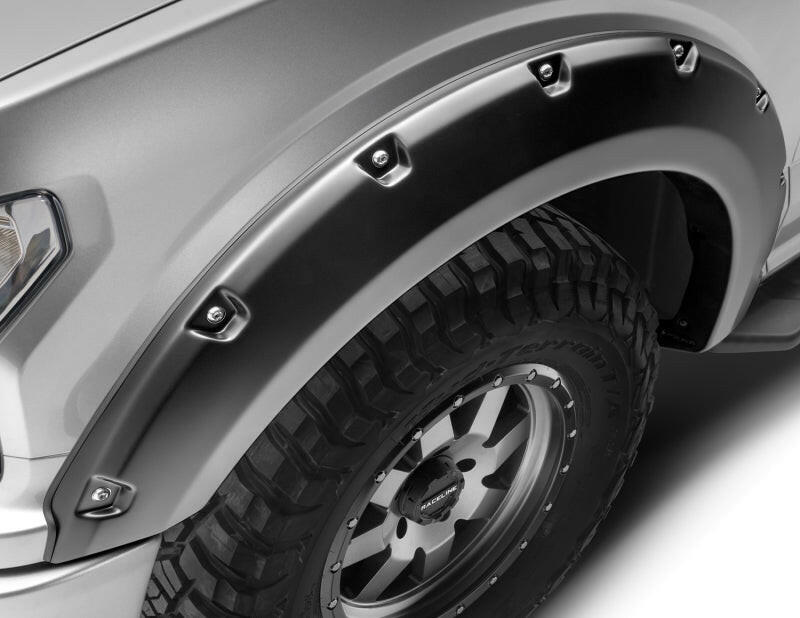 Bushwacker 18-19 Ford F-150 Pocket Style Flares 4pc - Black Fender Flares Bushwacker