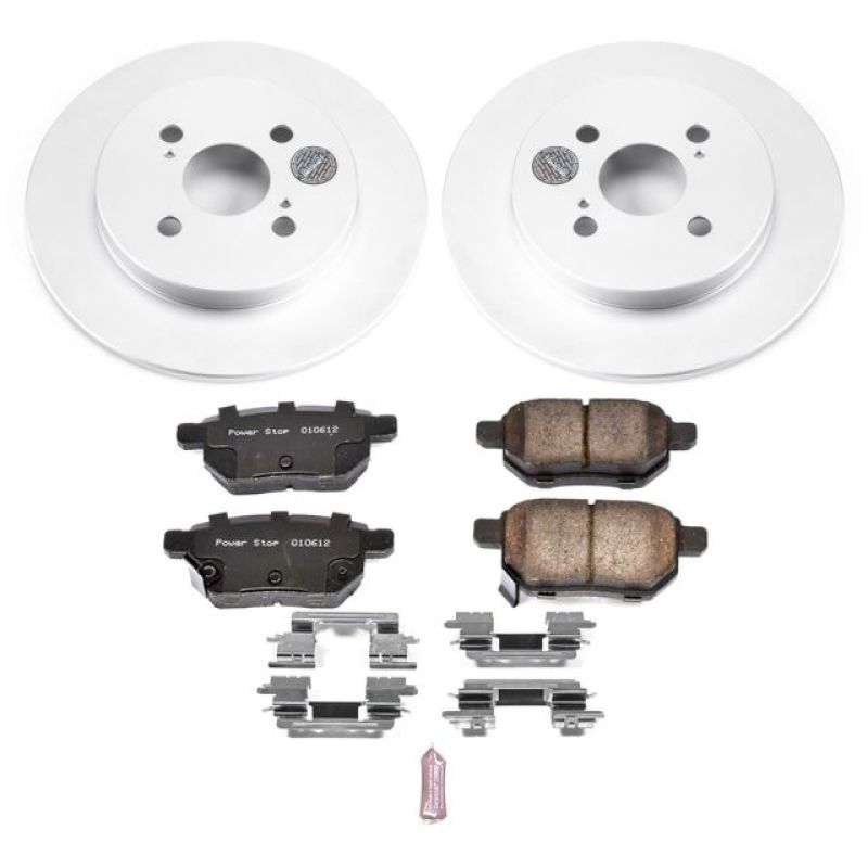 Power Stop 12-18 Toyota Yaris Rear Z17 Evolution Geomet Coated Brake Kit Brake Kits - Performance Blank PowerStop