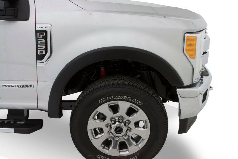 Bushwacker 08-10 Ford F-250 Super Duty Styleside OE Style Flares 4pc 81.0/96.0in Bed - Black Fender Flares Bushwacker