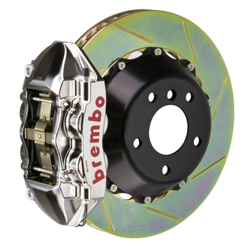 Brembo 12-16 991.1 C2 Rr GTR BBK 4Pis Billet 380x28 2pc Rotor Slotted Type1-Nickel Brake Kits - Performance Slot Brembo