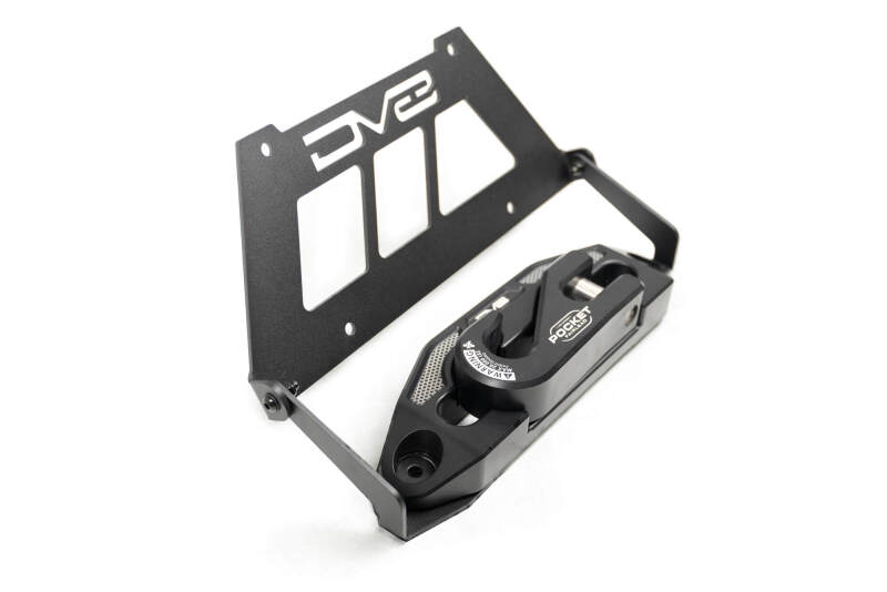 DV8 Offroad Fairlead Mounted Flip-Up License Plate Bracket License Plate Relocation DV8 Offroad
