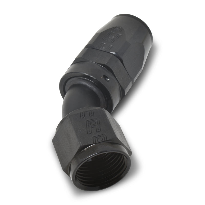 Russell Performance -10 AN Black 45 Degree Full Flow Hose End Fittings Russell