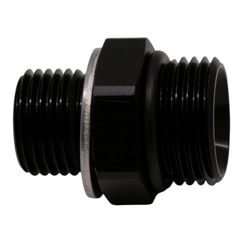 DeatschWerks 8AN ORB Male to M16 X 1.5 Metric Male (Incl O-Ring and Washer) - Anodized Matte Black Fittings DeatschWerks