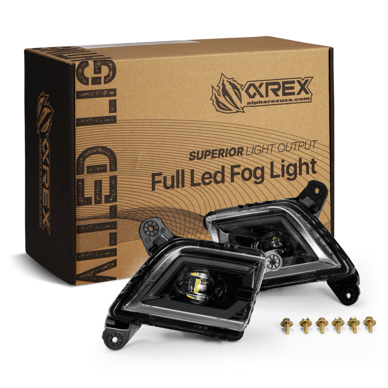 AlphaRex 19-23 Chevrolet Silverado 2500/3500HD DoubleTap Dual Color LED Projector Fog Lights Fog Lights AlphaRex