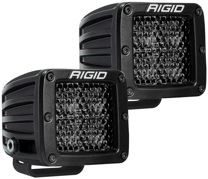 Rigid Industries D Series PRO Midnight Edition - Spot - Diffused - Pair Light Bars & Cubes Rigid Industries
