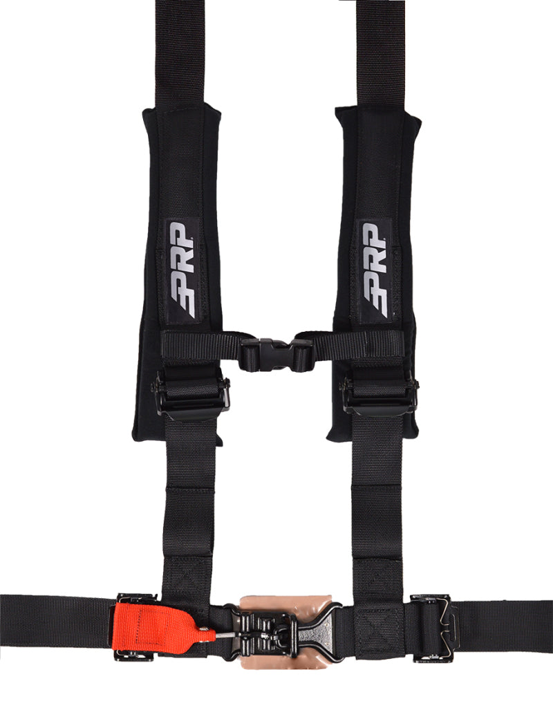PRP 4.2 Harness with Latch / Link Lap Belt- Black Seat Belts & Harnesses PRP Seats