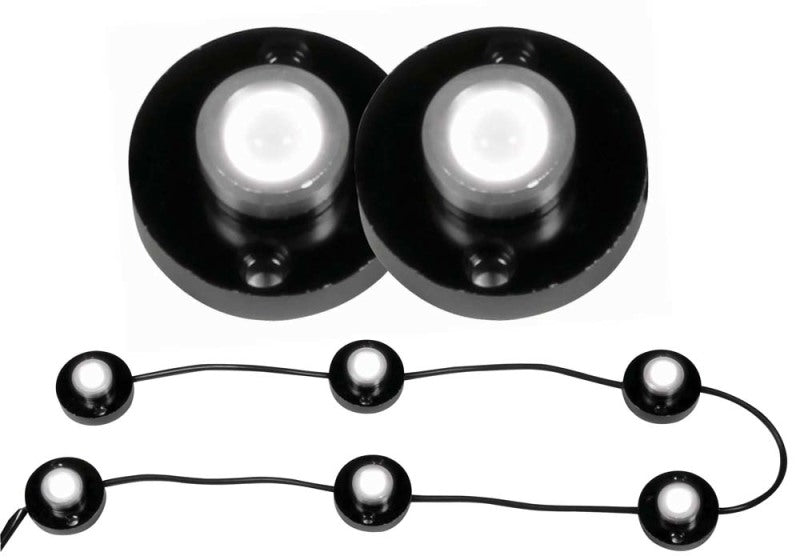 ANZO Bed Rail Lights Universal LED Heavy Duty 6 Pod LED Bed Rail/Rock Crawler Lighting Lights Bed Rail ANZO