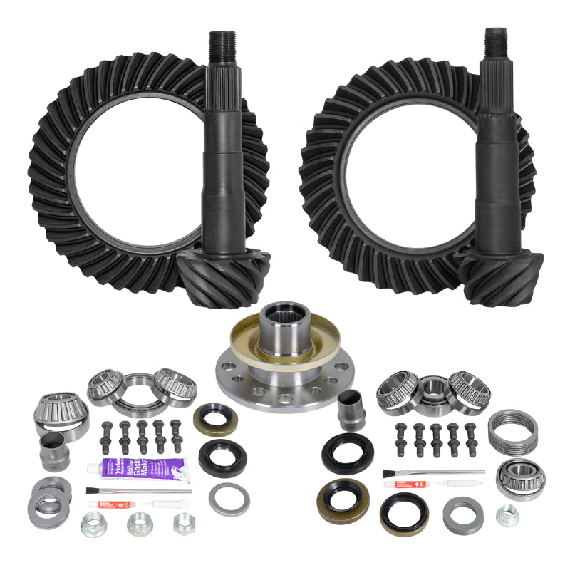 Yukon Ring & Pinion Gear Kit Front & Rear for Toyota 8/7.5R Diff (w/Factory Locker) 5.29 Ratio Differential Install Kits Yukon Gear & Axle