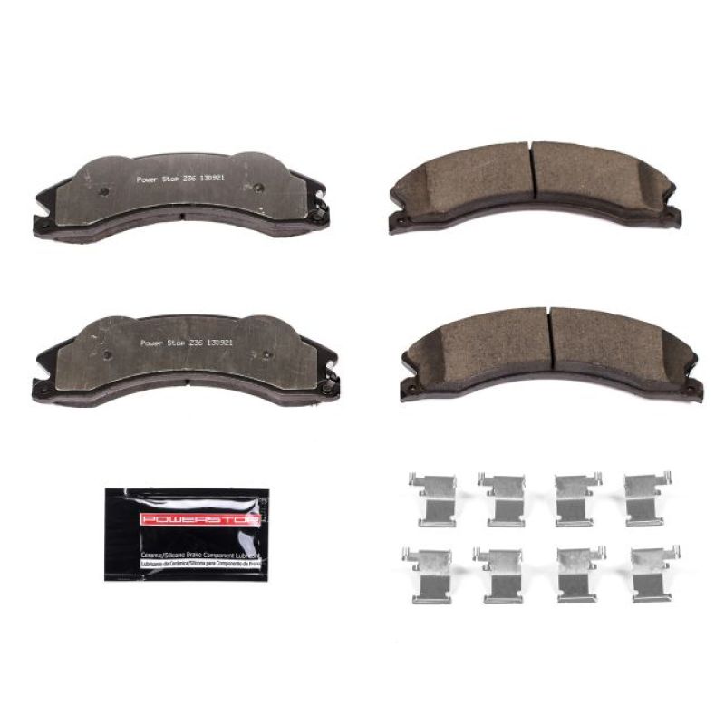 Power Stop 2011 Chevrolet Silverado 2500 HD Front or Rear Z36 Truck & Tow Brake Pads w/Hardware Brake Pads - Performance PowerStop
