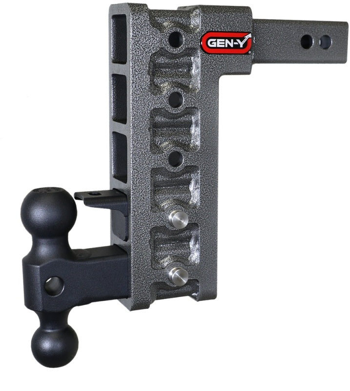 Gen-Y Mega Duty 2in Shank 10in Drop 1.5K TW 10K Hitch w/GH-031 Dual-Ball/GH-032 Pintle Lock Hitch Receivers GEN-Y Hitch