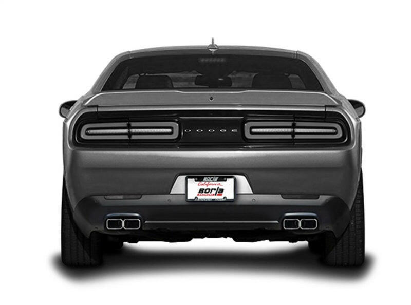 Borla 15-16 Dodge Challenger R/T 5.7L Dual Rectangle Angle Cut Dual Split Rear Exit ATAK Exhaust Catback Borla