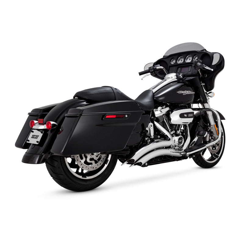 Vance & Hines HD Dresser 17-22 Big Radius 2-2 Chrome PCX Full System Exhaust Powersports Exhausts Vance and Hines