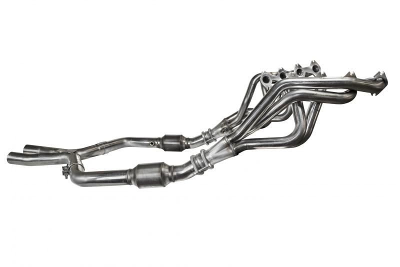 Kooks 05-10 Ford Mustang GT Manual 1 5/8in x 2 1/2in SS Long Tube Headers and OEM Catted SS X Pipe Headers & Manifolds Kooks Headers
