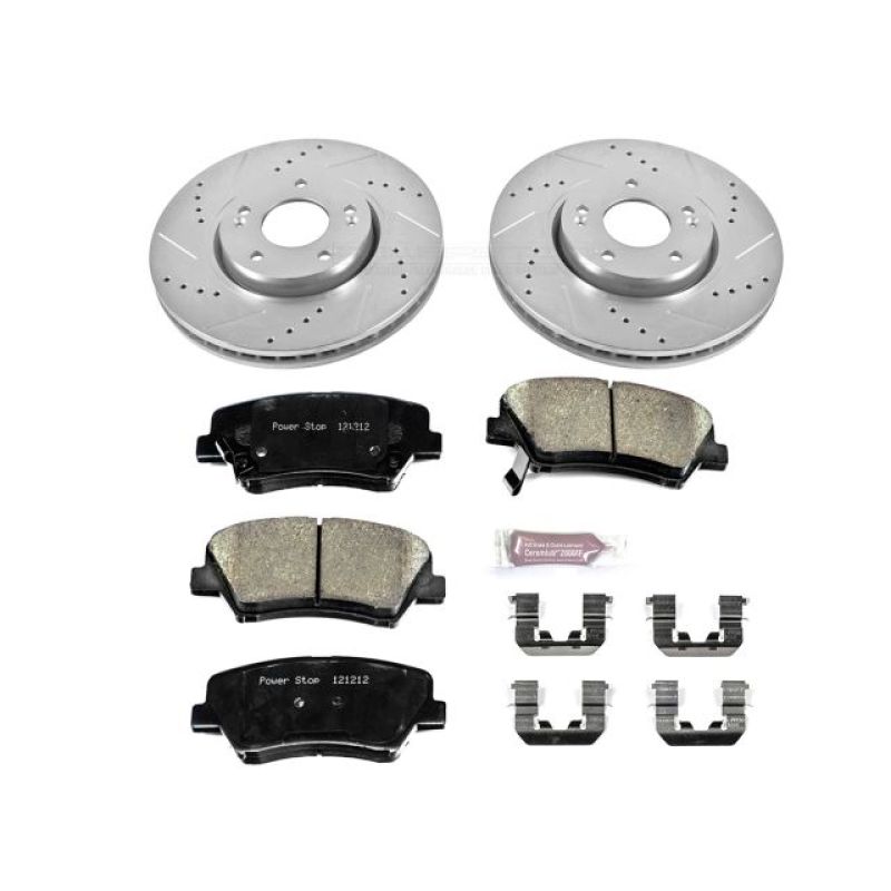 Power Stop 13-15 Hyundai Veloster Front Z23 Evolution Sport Brake Kit Brake Kits - Performance D&S PowerStop