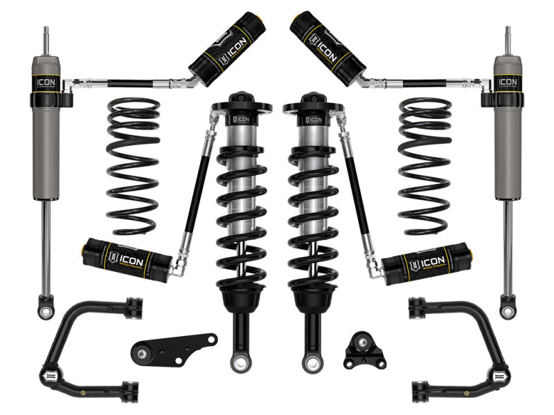 ICON 2024 Land Cruiser 250 Series 1.25-3in Lift Stage 5 Suspension System - Tubular UCA Coilovers ICON