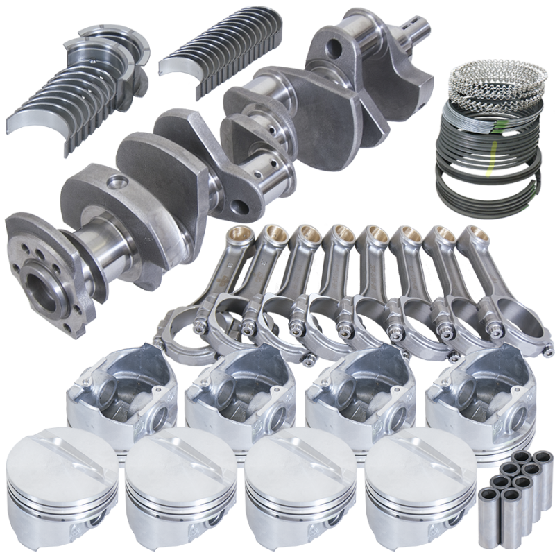 Eagle Chevy 350 3.750in Crank 5.700in I-Beam Rods -7cc Flat Top 4.040in Pistons Rotating Assembly Rotating Assemblies Eagle