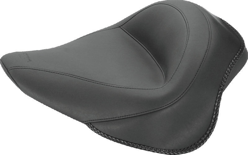 Mustang 03-09 VTX1300 Retro,03-07 VTX1300S, 08-09 VTX1300T Fender Bib w/Studs - Black Fender Bibs Mustang Motorcycle