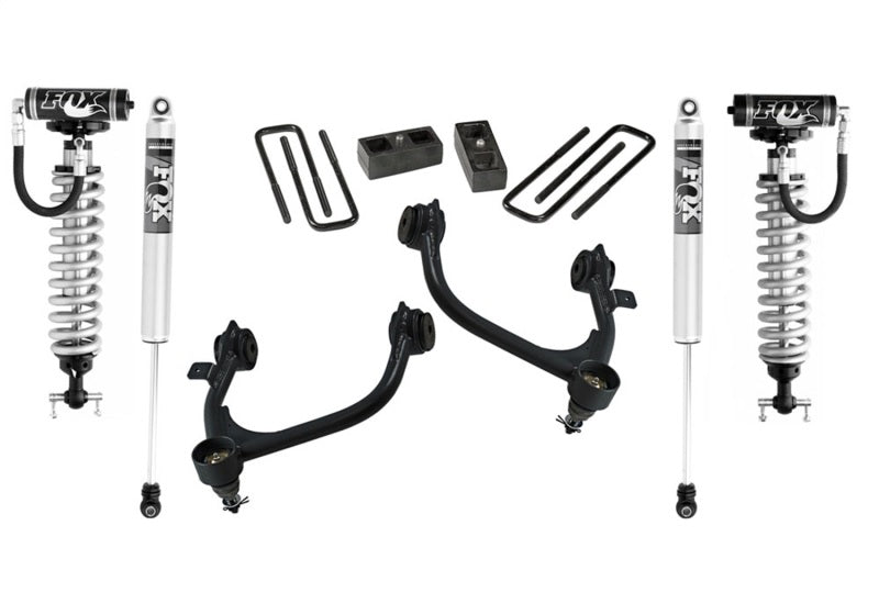 Superlift 19-22 GM Sierra 1500 (Excl AT4 &amp; Trail Boss) 3in Lift Kit w/ Fox Front Coil &amp; 2.0 Lift Kits Superlift