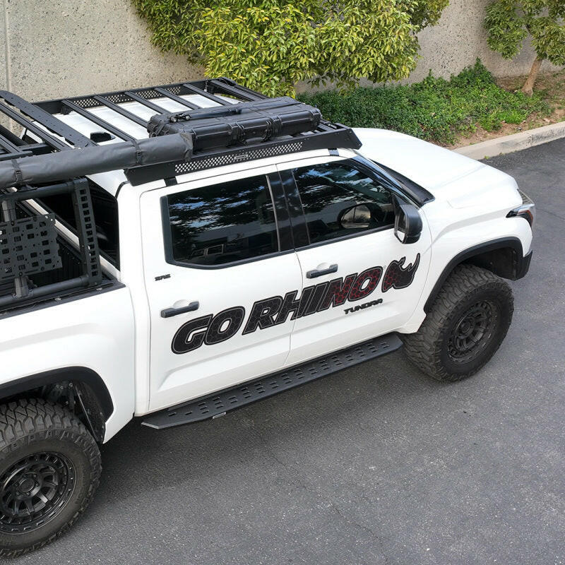 Go Rhino 22-23 Toyota Tundra CrewMax Ceros Low Profile Roof Rack - Tex. Blk Roof Rack Go Rhino