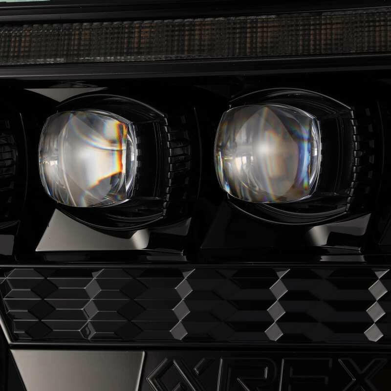 AlphaRex 12-15 Toyota Tacoma NOVA LED Proj Headlights Plank Alpha Blk w/Activ Light/Seq Signal/DRL Headlights AlphaRex