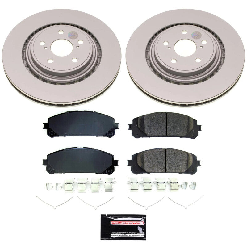 Power Stop 20-22 Toyota Highlander Front Z17 Coated Brake Kit Brake Kits - Performance Blank PowerStop