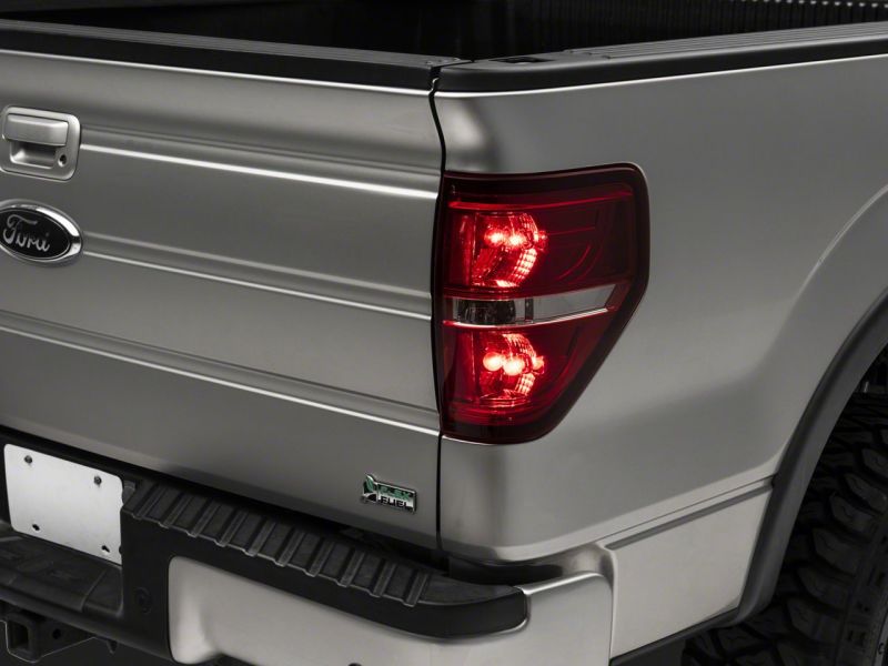 Raxiom 09-14 Ford F-150 Styleside Tail Lights- Chrome Housing - Red/Clear Lens Tail Lights Raxiom