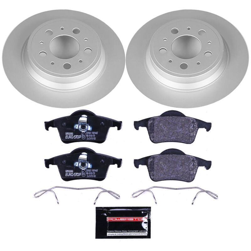 Power Stop 01-09 Volvo S60 Rear Euro-Stop Brake Kit Brake Kits - OE PowerStop