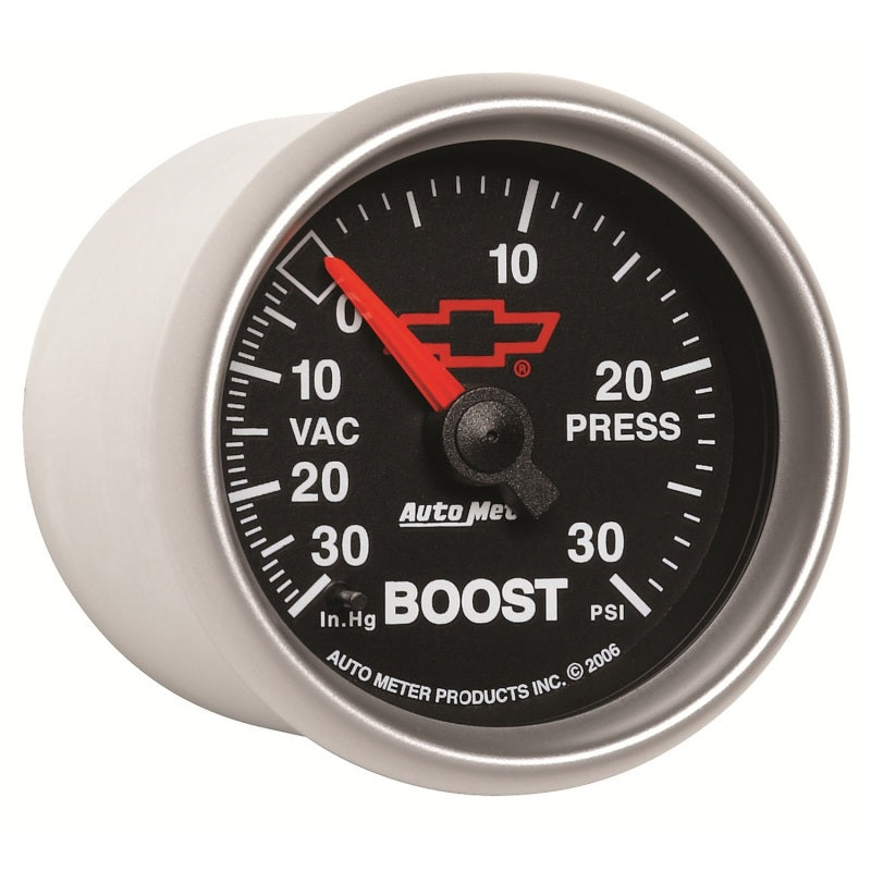 Autometer Sport-Comp II GM 52mm 30 PSI Mechanical Boost Vacumm Gauge Gauges AutoMeter