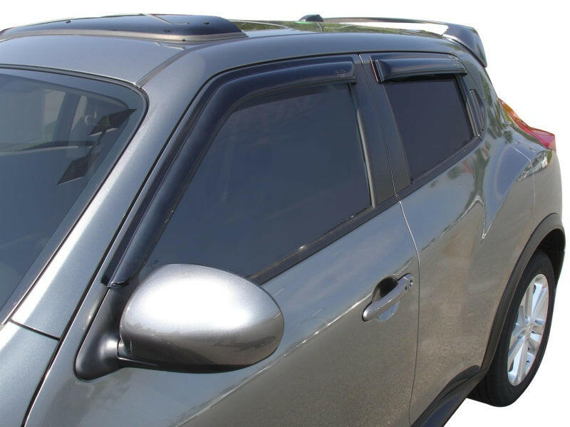 AVS 10-18 Nissan Juke Ventvisor Outside Mount Window Deflectors 4pc - Smoke Wind Deflectors AVS