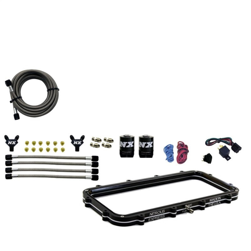 Nitrous Express Holley High Ram Plenum Nitrous Plate Kit w/o Bottle Nitrous Systems Nitrous Express