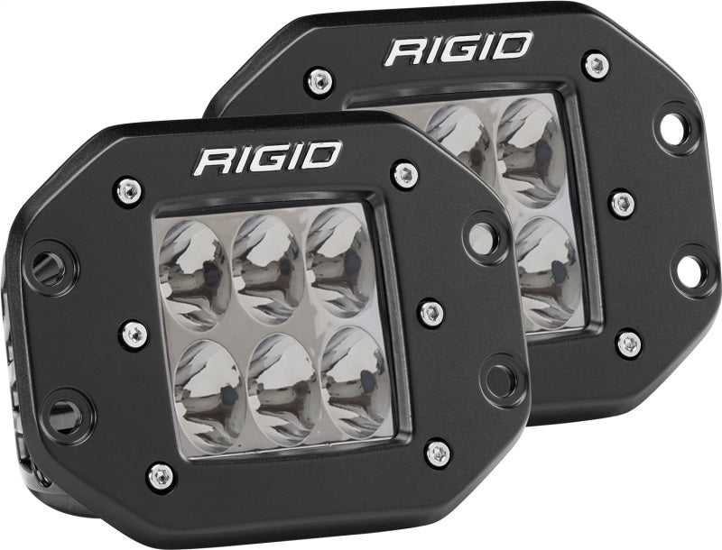 Rigid Industries D2 - Flush Mount - Driving Pair Light Bars & Cubes Rigid Industries