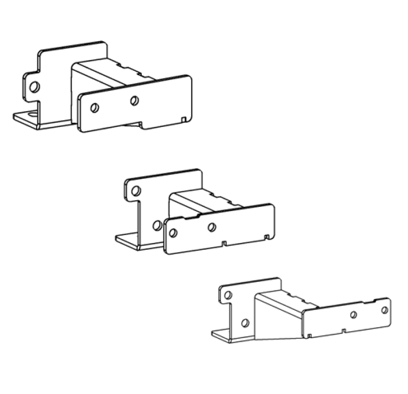 Go Rhino 16-23 Toyota Tacoma DC 4dr Brackets for Dominator Xtreme Frame Slider - Tex. Blk Brackets Go Rhino