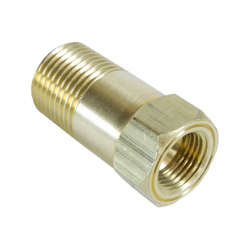 Autometer Adapter Fitting 1/2 NPT Brass Male Extension for Mechanical Gauge Gauges AutoMeter