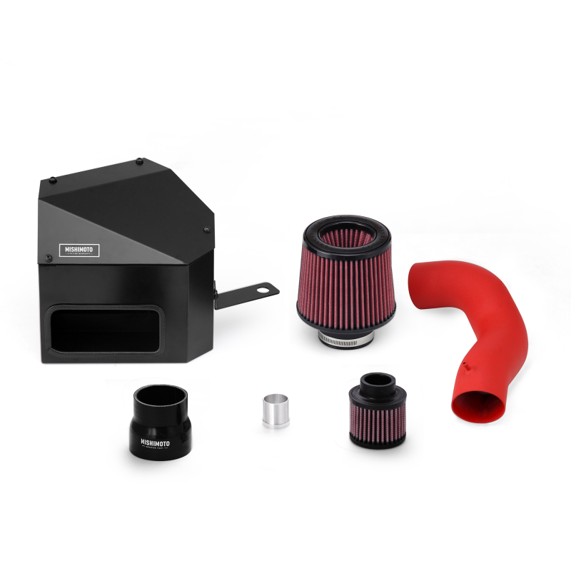 Mishimoto 15-16 VW Golf/GTI 1.8L/2.0L Performance Air Intake Kit - Wrinkle Red Cold Air Intakes Mishimoto
