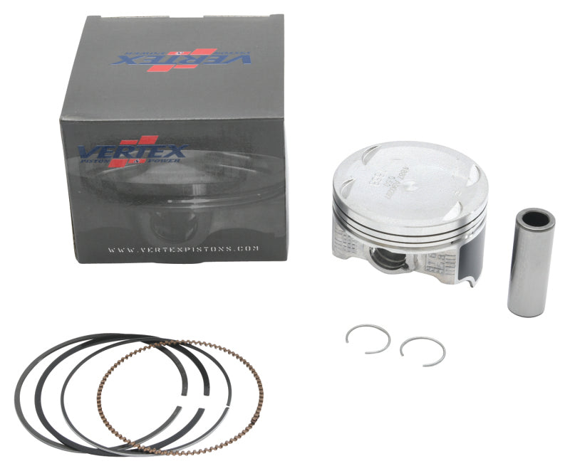 Vertex Piston 04-09 Kawasaki KFX 700 V-Force 700cc +0.50mm Oversized Cast Replica Piston Kit Piston Sets - Powersports Vertex Pistons