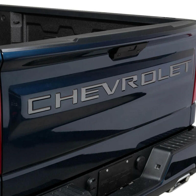 Putco 23-24 Chevrolet Colorado - Grille Letters - Black Platinum Chevrolet Letters Exterior Trim Putco