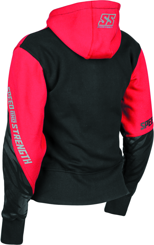 Speed and Strength Cat Outa Hell Hoody Red/Black Womens - XS Sweatshirts Speed and Strength