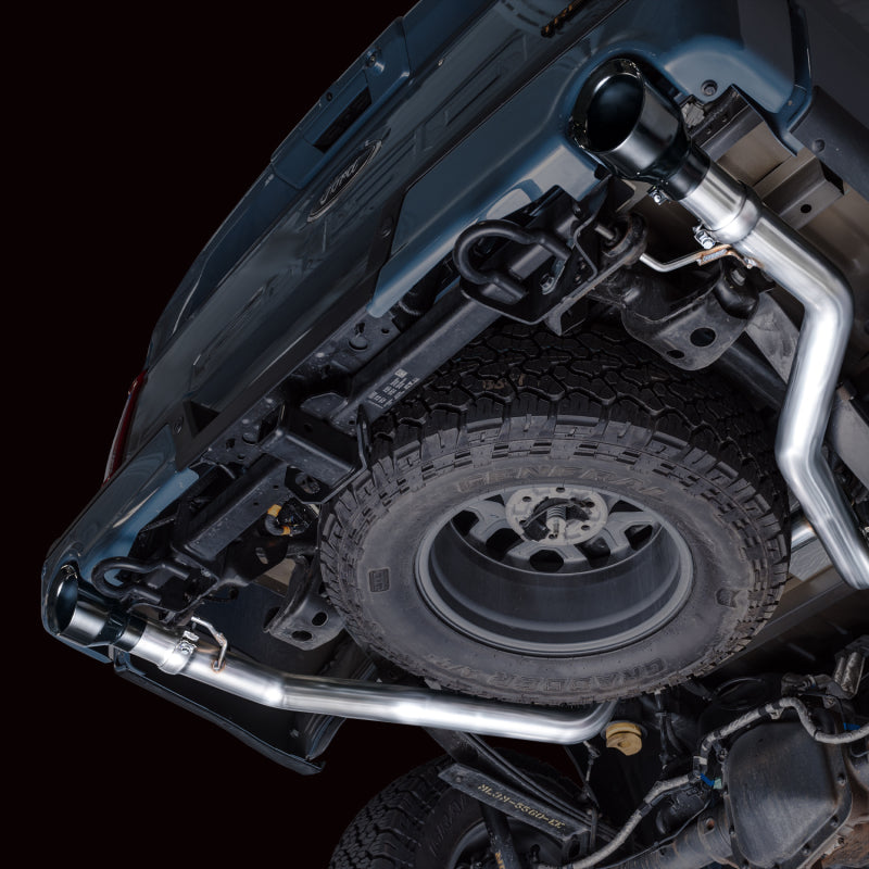 AWE Tuning 2021+ Ford F-150 Tremor (w/ Bumper Cutouts) 0FG Resonated Cat-Back - Diamond Black Tips Catback AWE Tuning