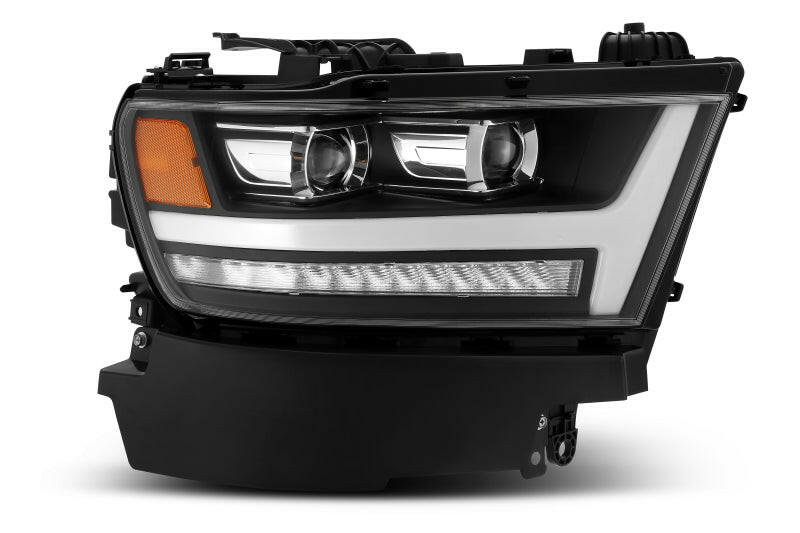 AlphaRex 19-20 Ram 1500HD PRO-Series Proj Headlight Plnk Style Blk w/Activ Light/Seq Signal/Plnk DRL Headlights AlphaRex