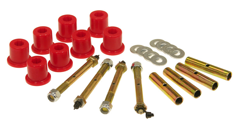 Prothane 76-86 Jeep CJ5/7/8 Front Shackle Bushings - Red Bushing Kits Prothane
