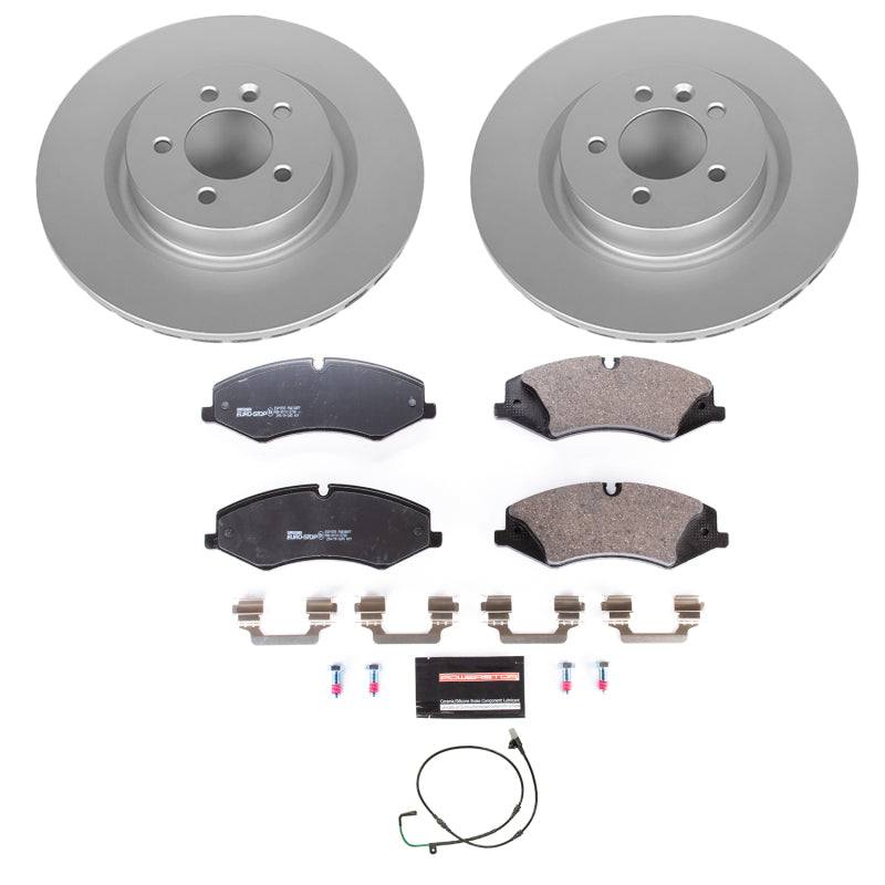 Power Stop 11-16 Land Rover LR4 Front Euro-Stop Brake Kit Brake Kits - OE PowerStop
