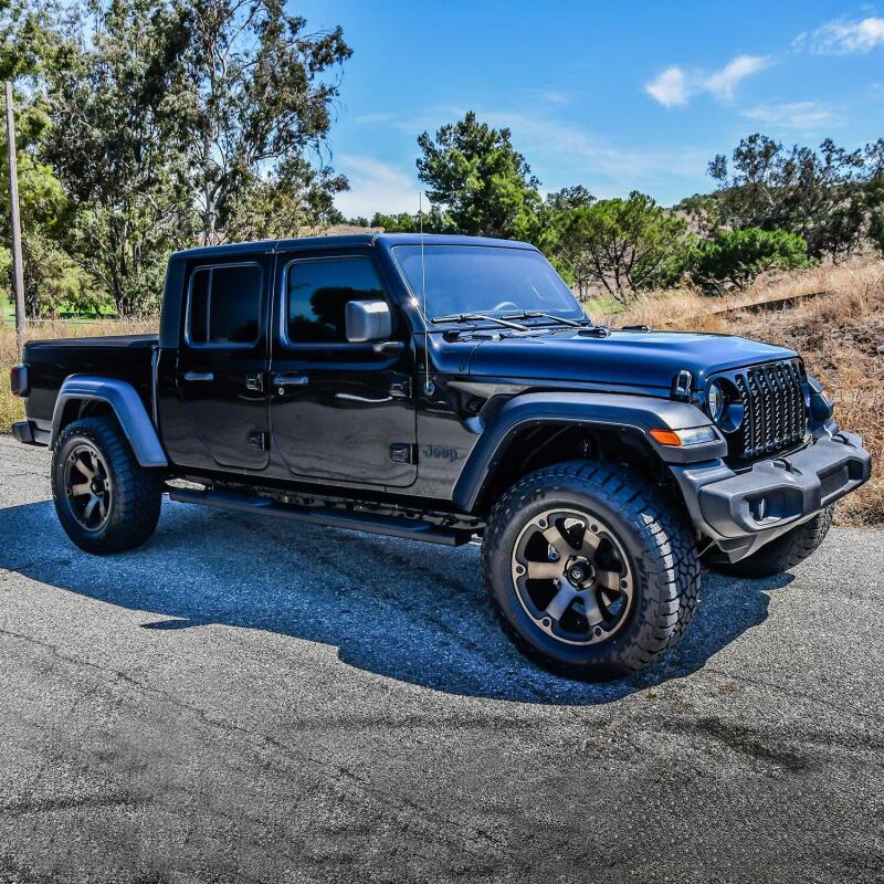 Westin 2020 Jeep Gladiator R5 Nerf Step Bars - Black Nerf Bars Westin