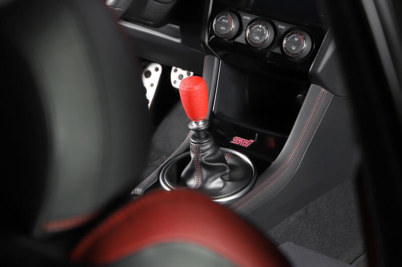 GrimmSpeed Shift Knob Stainless Steel - Subaru 5 Speed and 6 Speed Manual Transmission - Red Shift Knobs GrimmSpeed