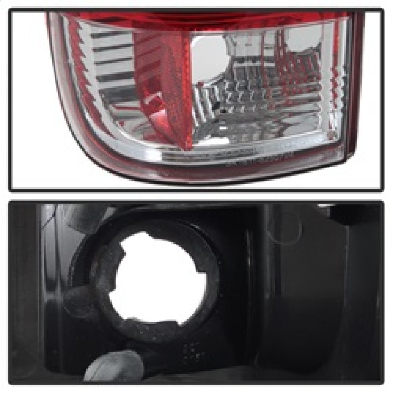 Spyder 97-03 Ford F150 Stylsd. F250 V3 Light Bar LED Tail Lights - Red/Clr ALT-YD-FF15097V3-LBLED-RC Tail Lights SPYDER