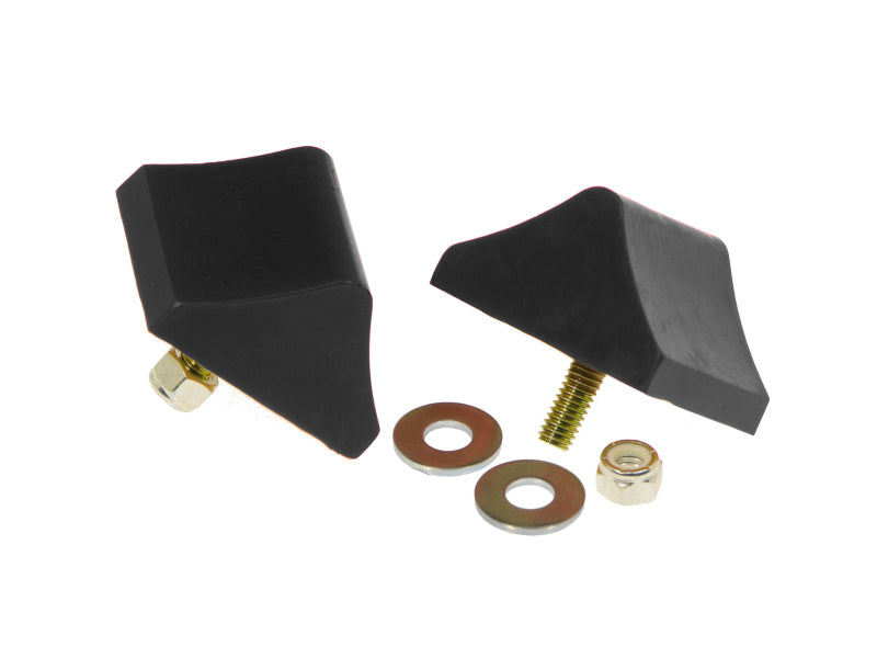 Prothane Universal Bump Stop 1 1/2X2X1 3/4 Wedge - Black Bump Stops Prothane