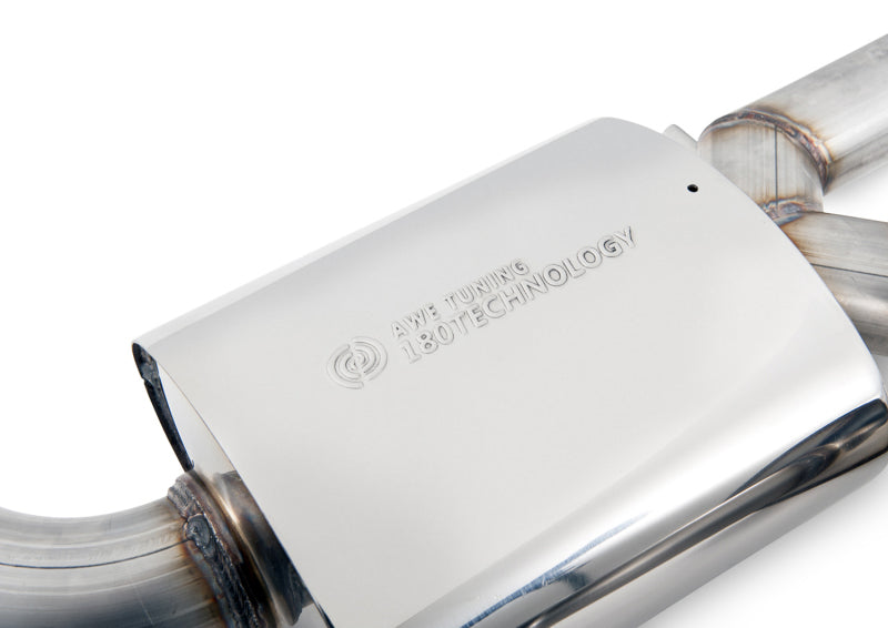 AWE Tuning Audi C7.5 A6 3.0T Touring Edition Exhaust - Quad Outlet Chrome Silver Tips Catback AWE Tuning